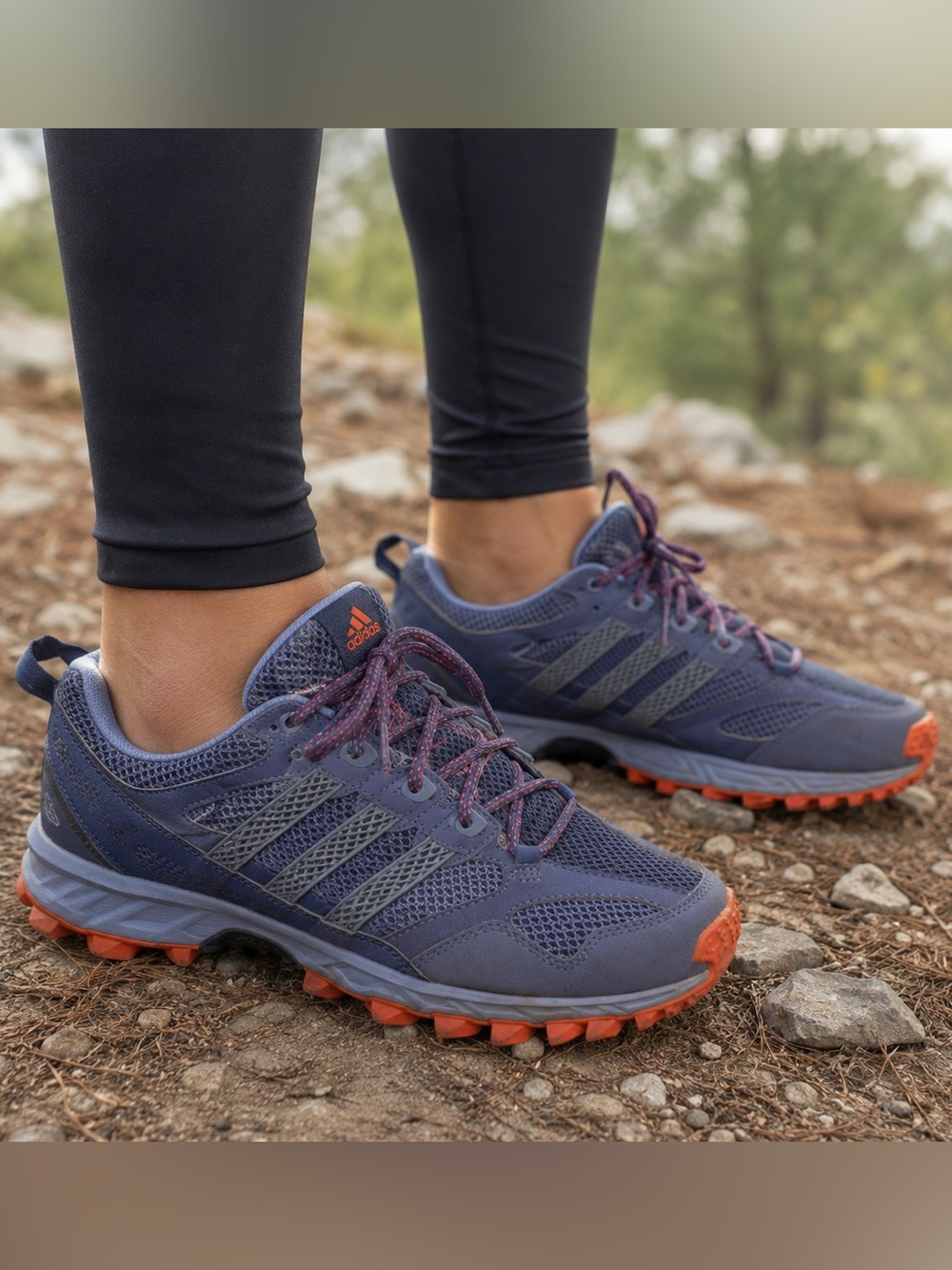 adidas Kanadia TR 5 Trail Running Shoes Gray Purple Orange Women’s US 9 G97047
